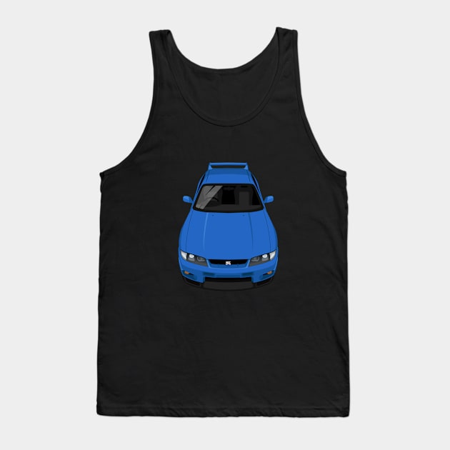 Skyline GTR V Spec R33 - Blue Tank Top by jdmart